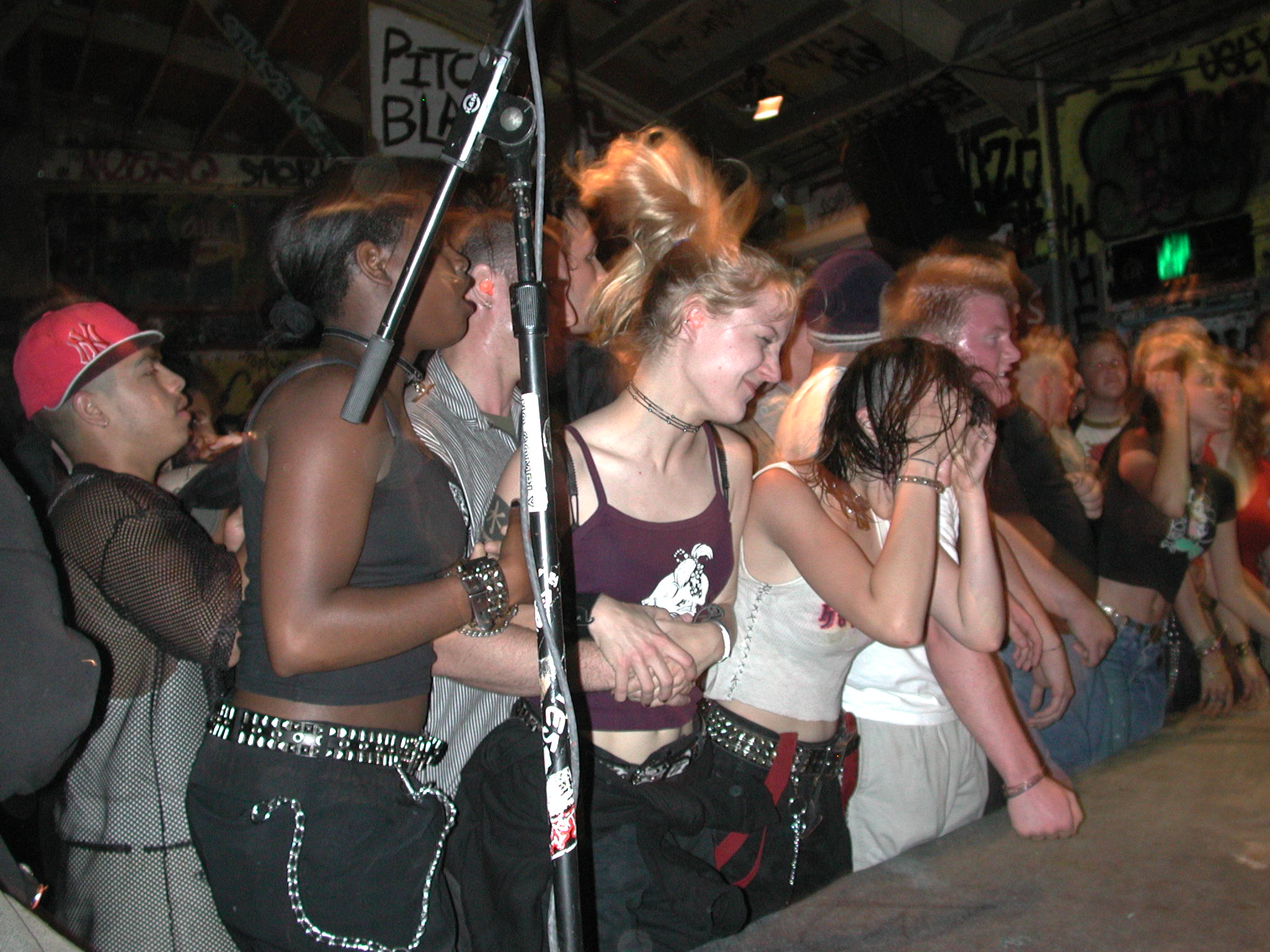 The Sick — crowd at a hardcore show